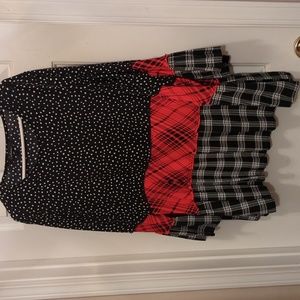 Calessa multi pattern  plus size top